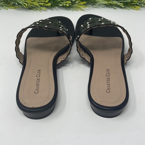 Charter Club Omanii Thong Slide Flat Sandals Size 9.5 M - Picture 5 of 8